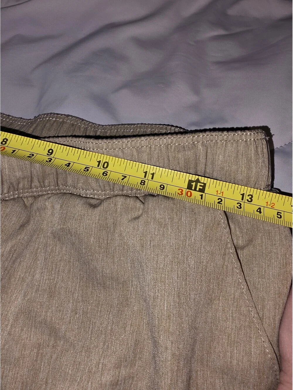 Hurley Mens Size 18/20 Swim Trunks Tan Neutral Board Shorts Summer Swimsuit #091